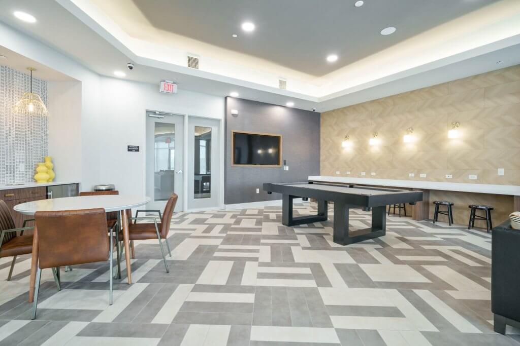 clubhouse lounge game room a