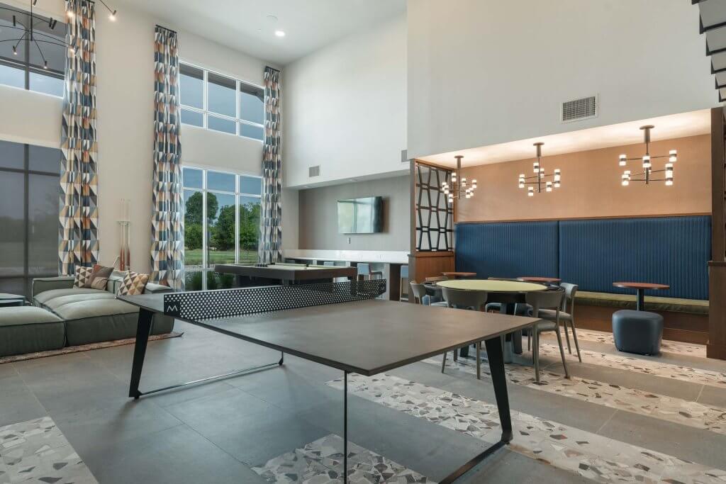 game room at Utd off campus housing