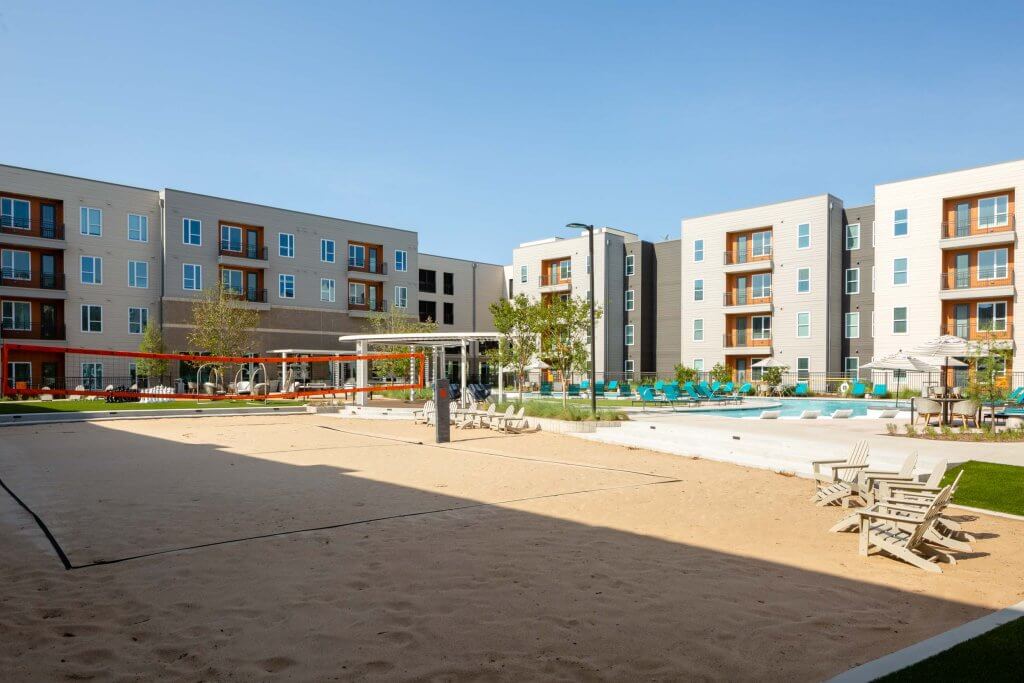 sand volleyball court