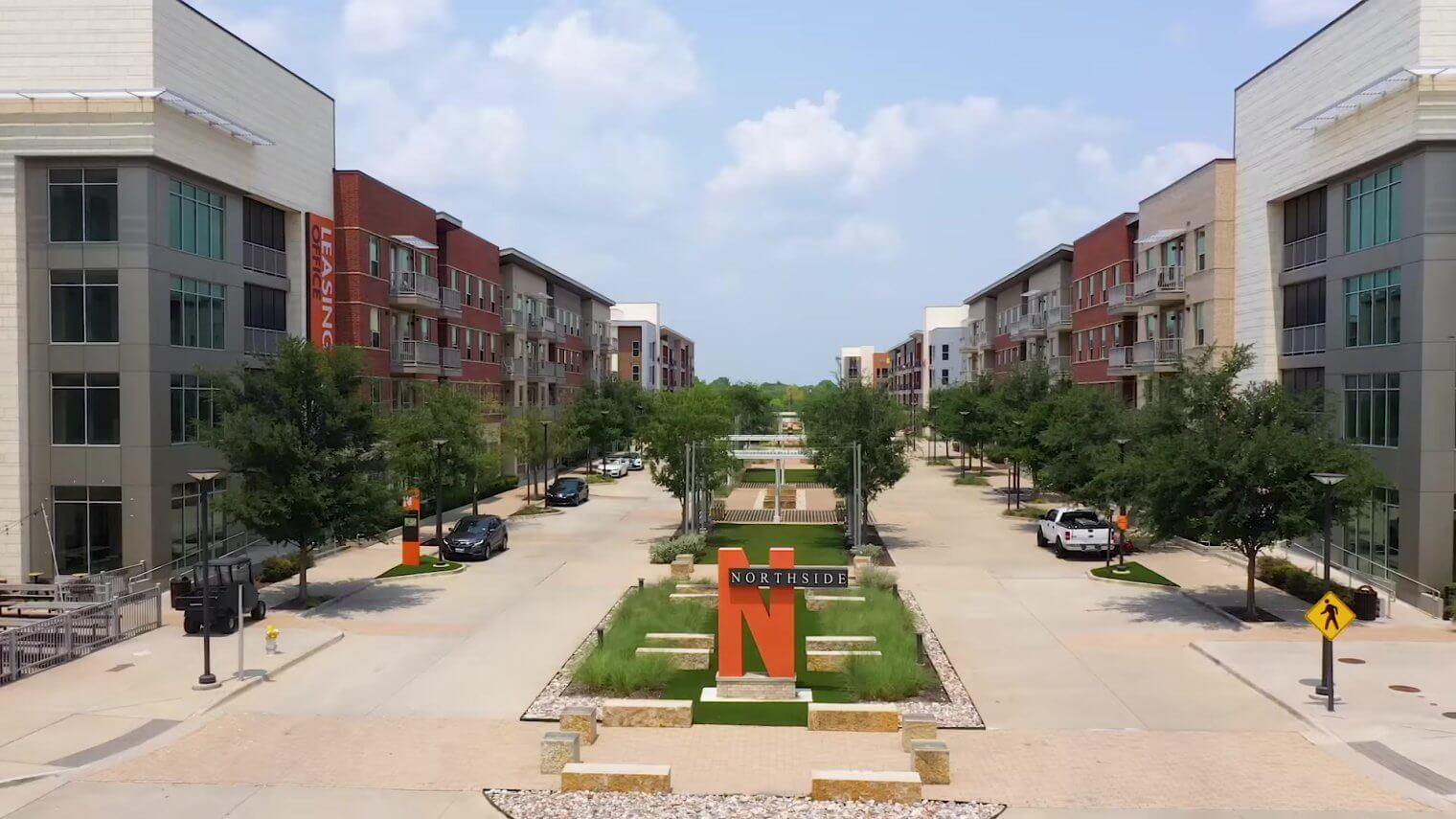 poster exterior of northside Apartments near ut dallas